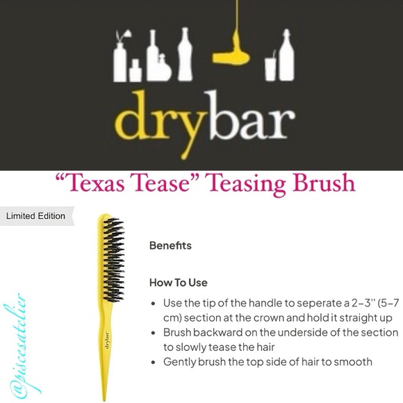 Drybar Limited Edition Texas Tease Teasing Brush - Picture 5 of 11